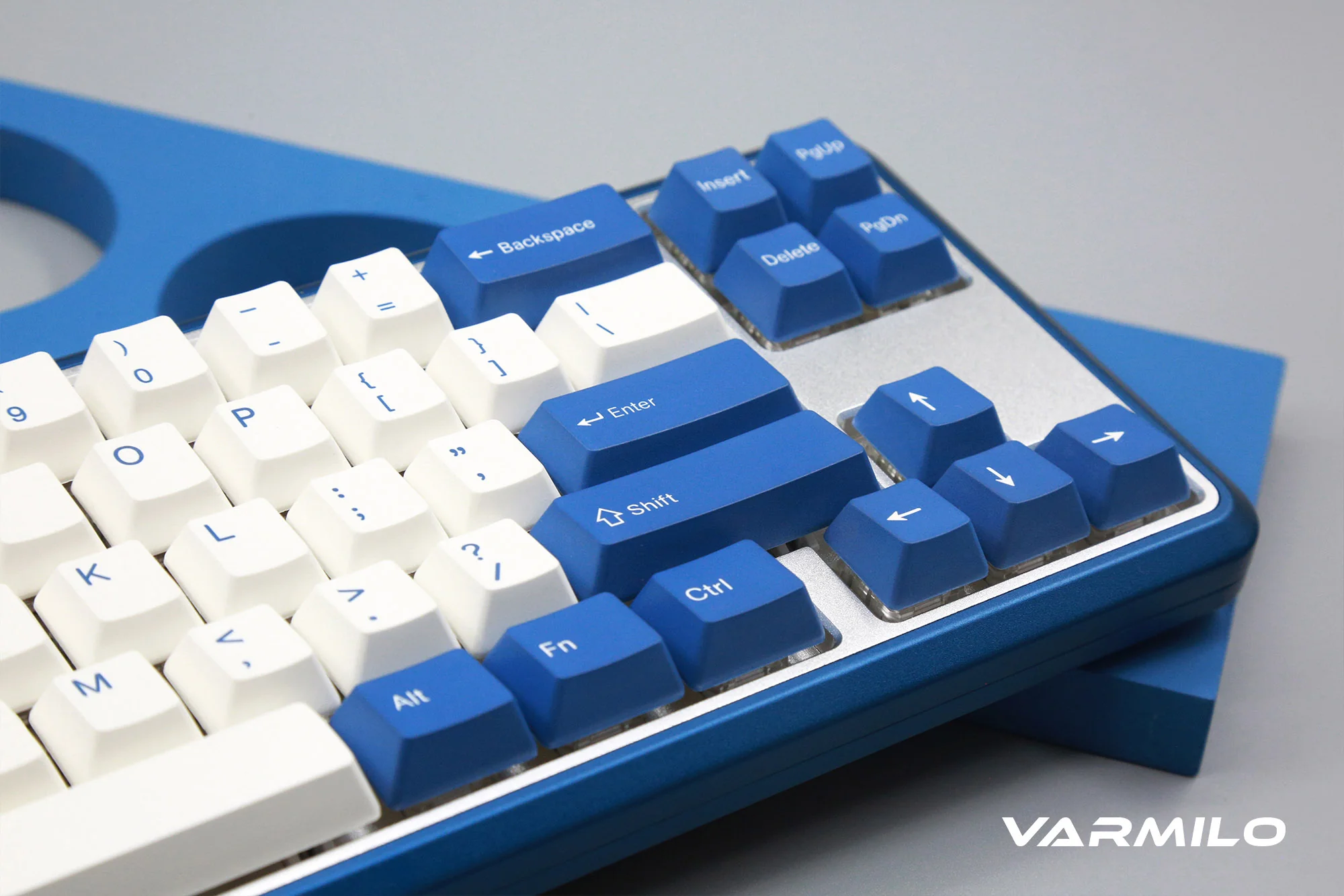 Varmilo Sword 2-68 Pacific Blue White LED 65% Dye Sub PBT Aluminum EC Mechanical Keyboard - Image 3