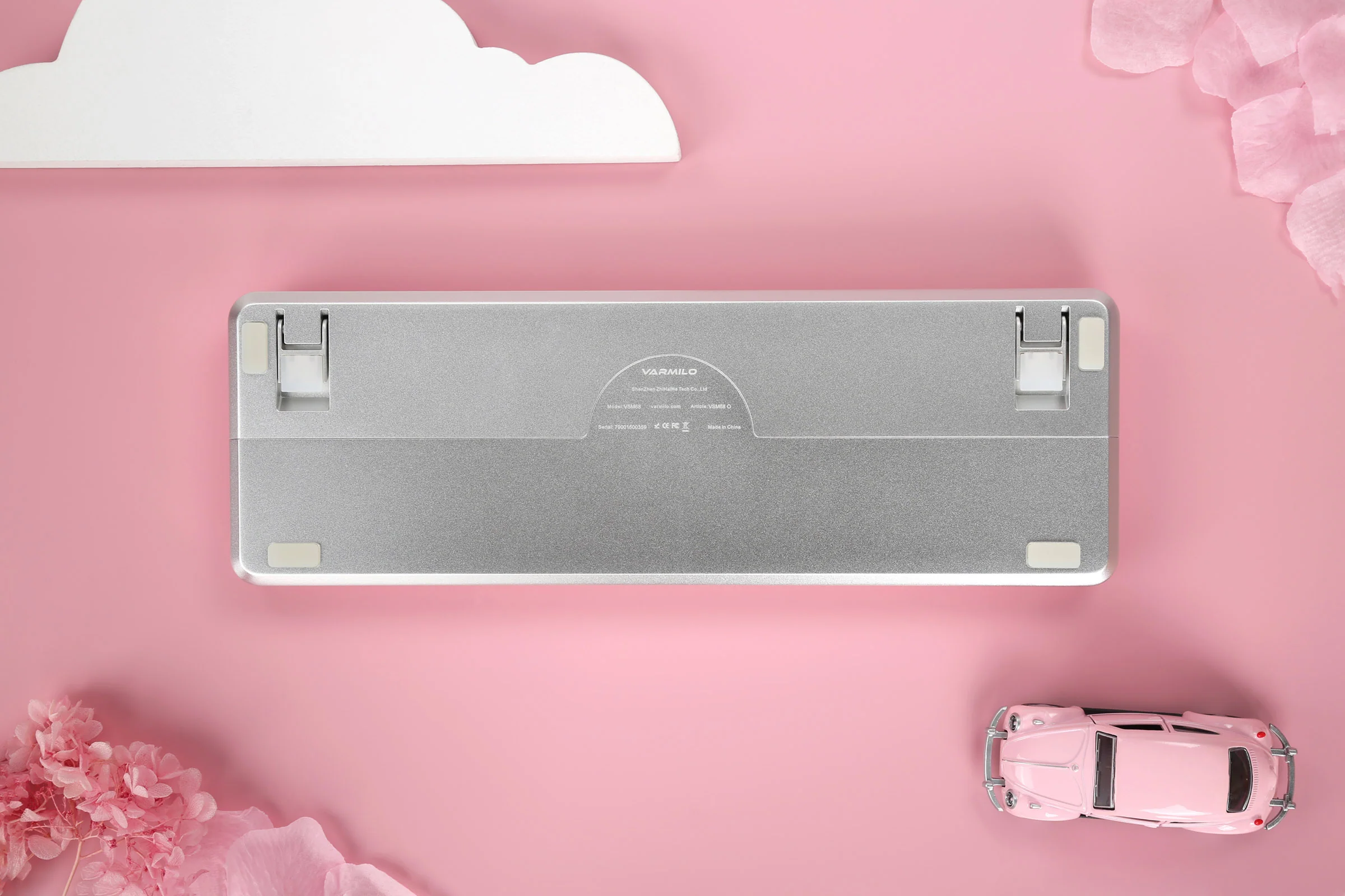 Varmilo Sword 2-68 Sakura R2 White LED 65% Dye Sub PBT Aluminum EC Mechanical Keyboard - Image 7