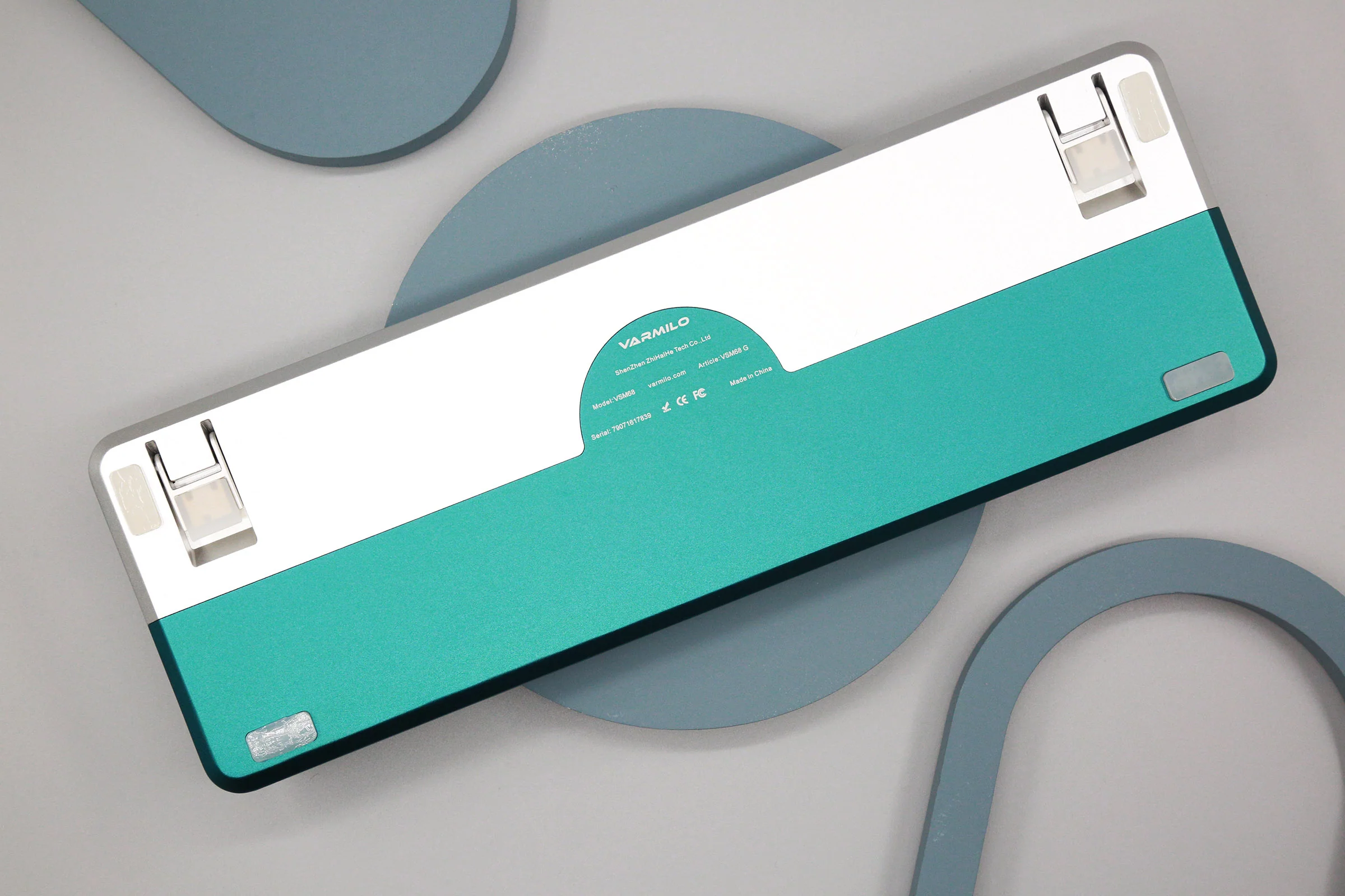 Varmilo Sword 2-68 Twilight Green White LED 65% Dye Sub PBT Aluminum EC Mechanical Keyboard - Image 7