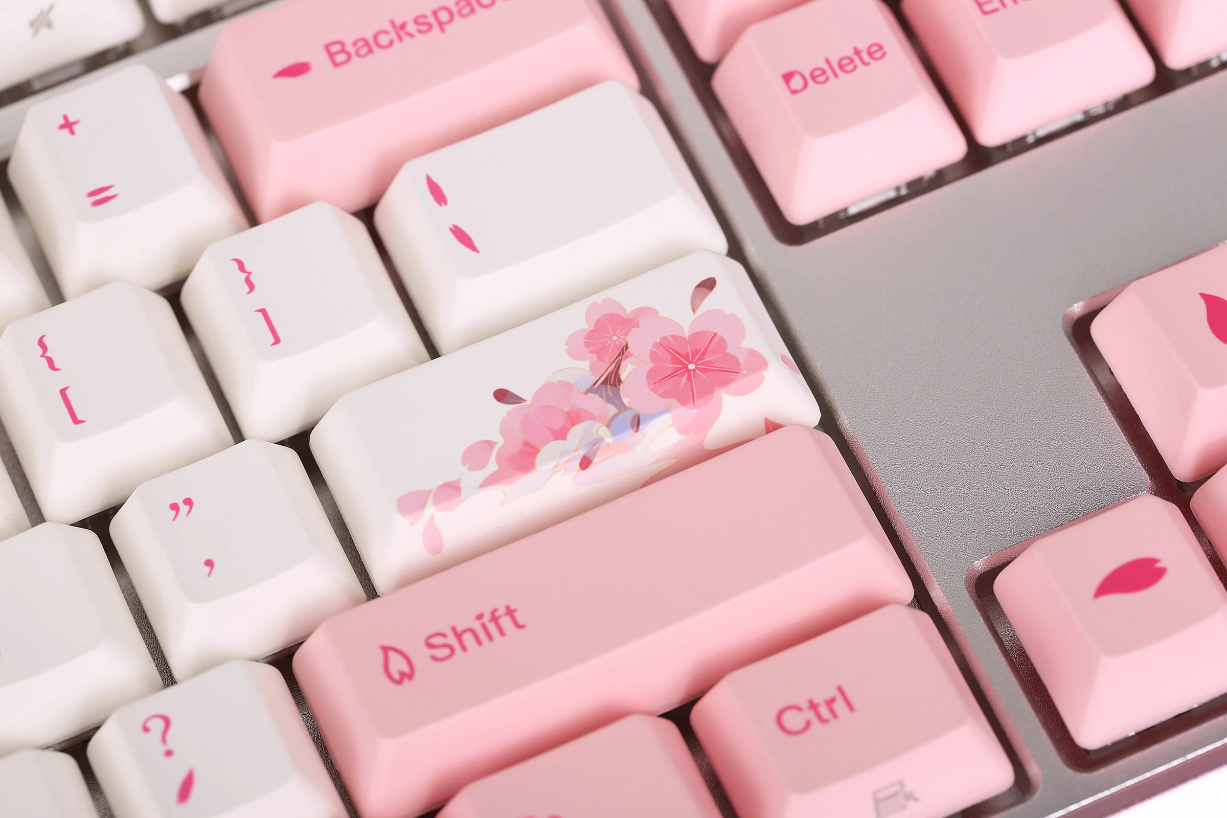 Varmilo Sword 2-87 Sakura R2 White LED TKL Dye Sub PBT Aluminum EC Mechanical Keyboard - Image 11