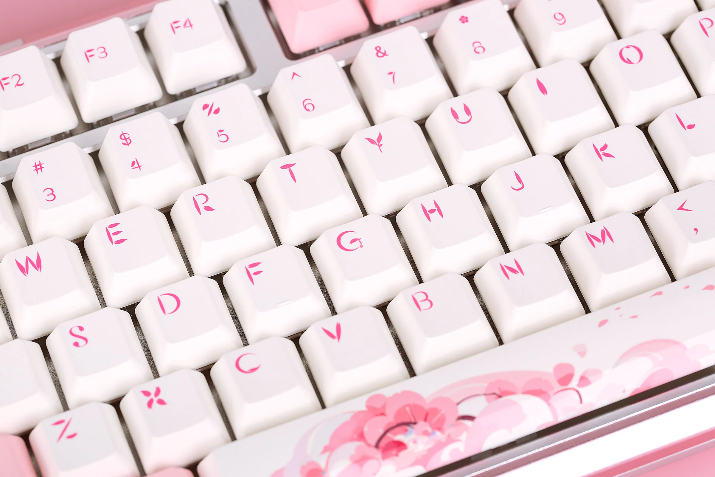 Varmilo Sword 2-87 Sakura R2 White LED TKL Dye Sub PBT Aluminum EC Mechanical Keyboard - Image 12