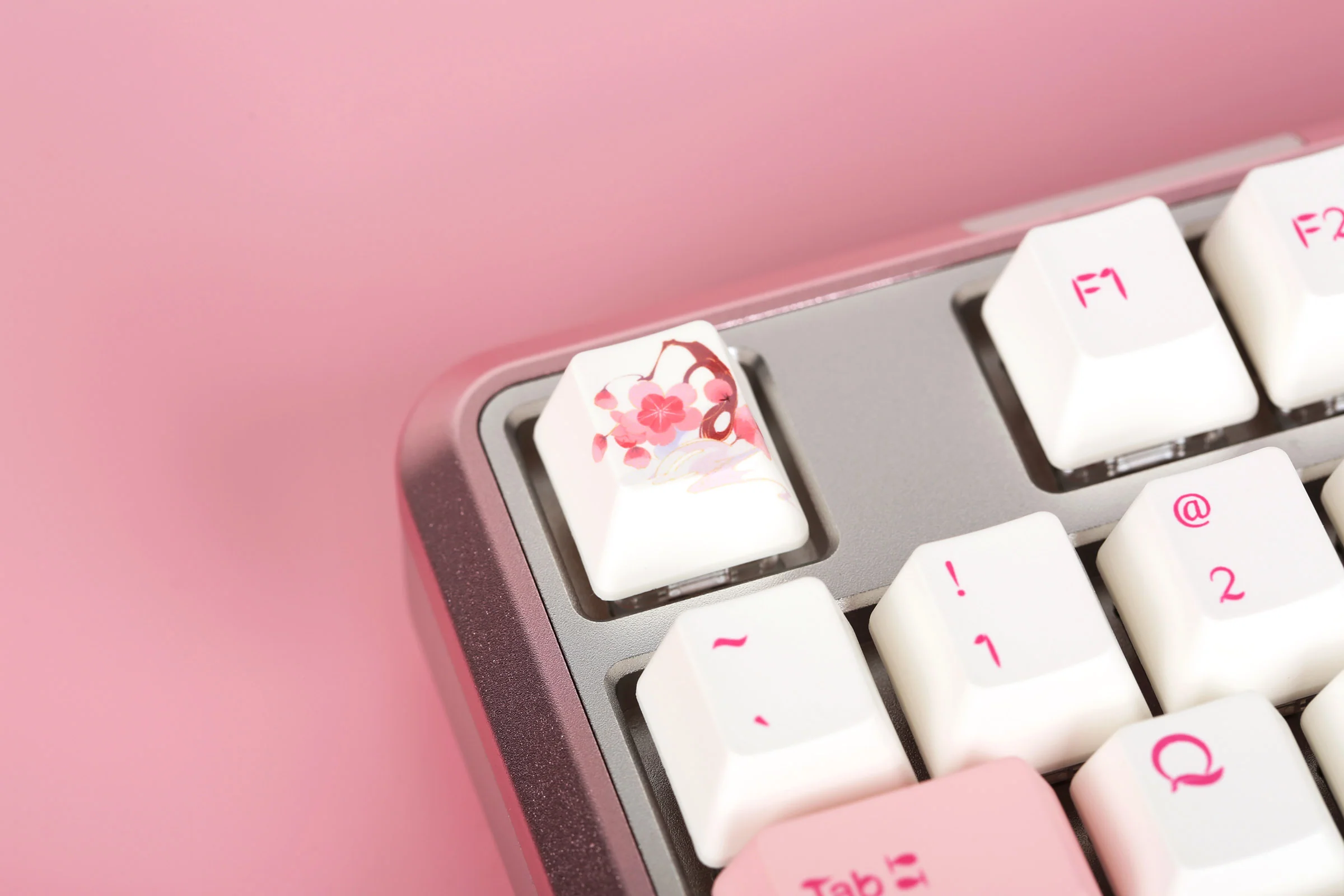Varmilo Sword 2-87 Sakura R2 White LED TKL Dye Sub PBT Aluminum EC Mechanical Keyboard - Image 6