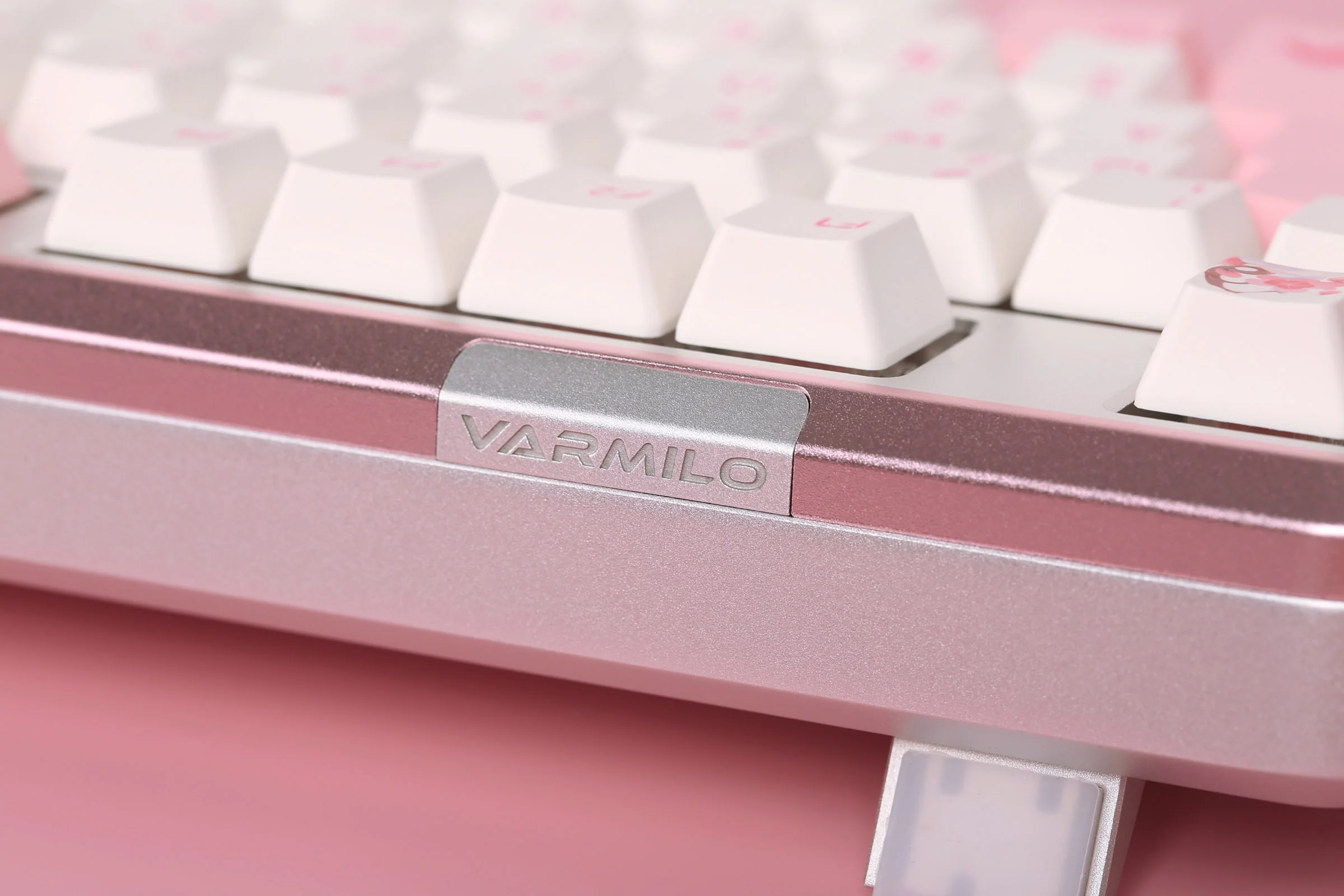Varmilo Sword 2-87 Sakura R2 White LED TKL Dye Sub PBT Aluminum EC Mechanical Keyboard - Image 7