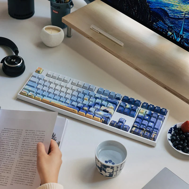 Varmilo Van Gogh 130 Key Dye Sub PBT Keycap Set - Image 4