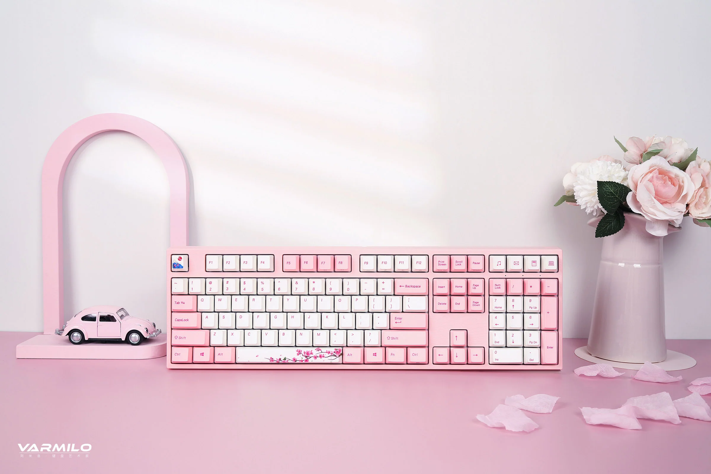 Varmilo VA Series V2 Sakura R1 Bluetooth Mechanical Keyboard - Image 10