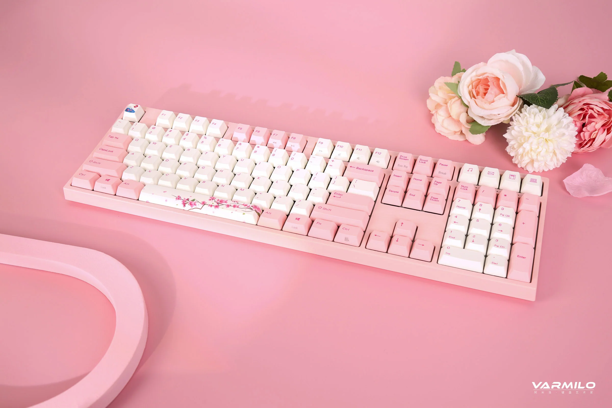 Varmilo VA Series V2 Sakura R1 Bluetooth Mechanical Keyboard - Image 2