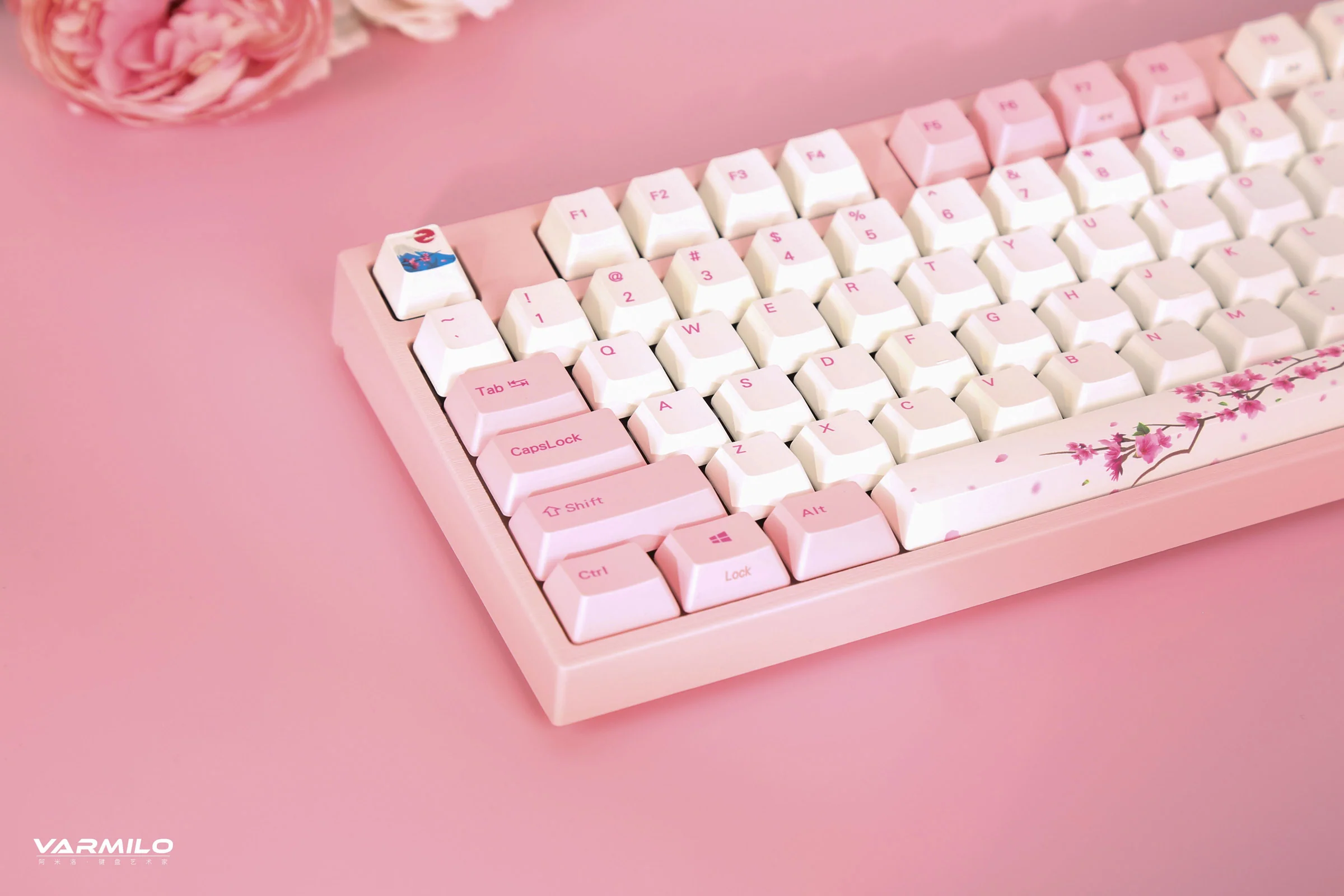 Varmilo VA Series V2 Sakura R1 Bluetooth Mechanical Keyboard - Image 9