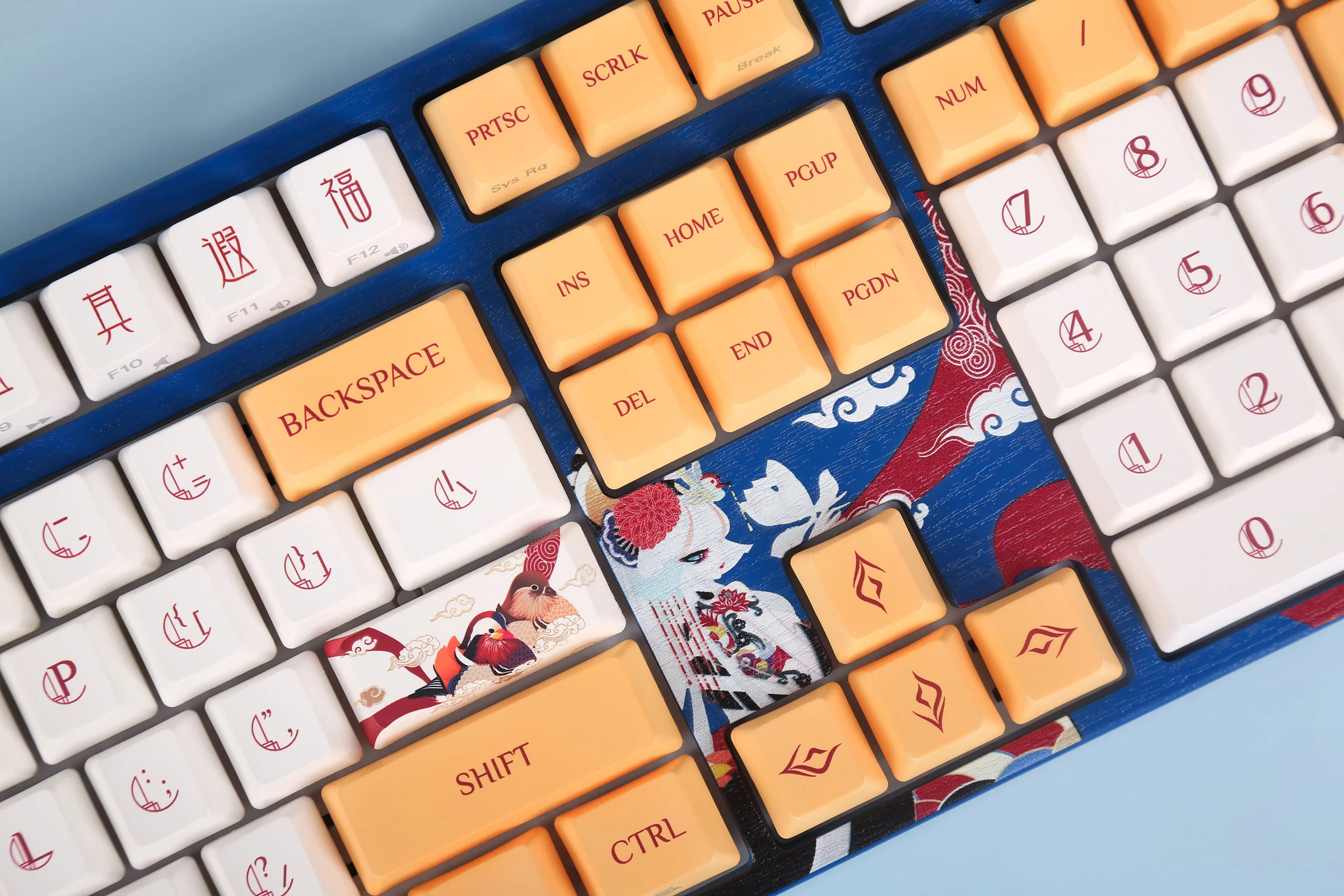 Varmilo MA Series V2 Love Birds Yuan (You) White LED EC Mechanical Keyboard - Image 7