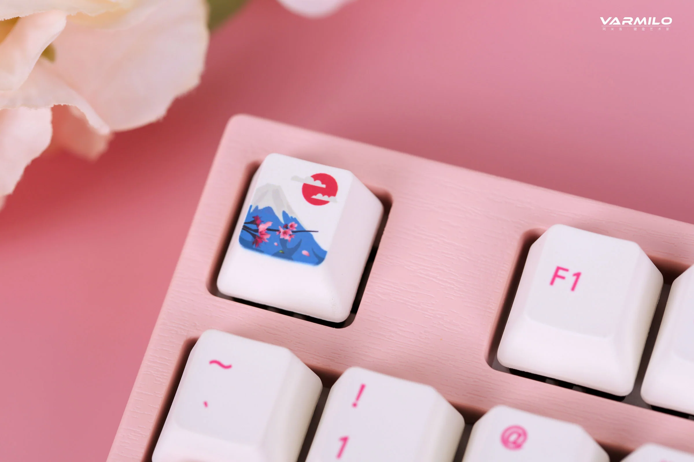 Varmilo MA Series V2 Sakura R1 White LED EC Mechanical Keyboard - Image 10