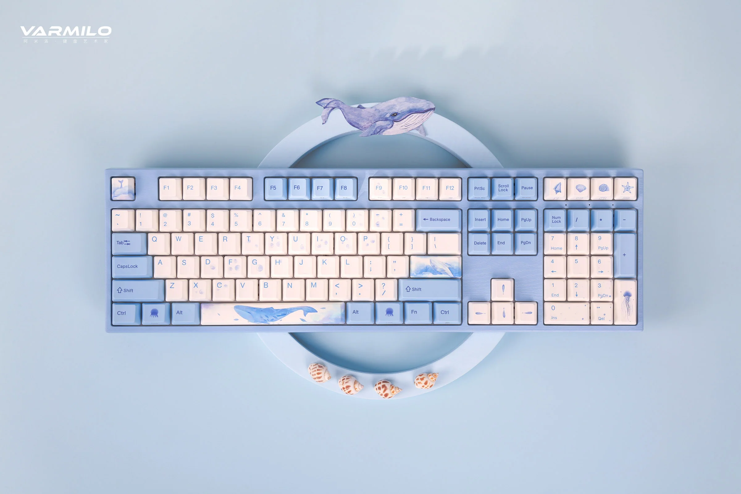Varmilo MA Series V2 Sea Melody White LED EC Mechanical Keyboard - Image 8