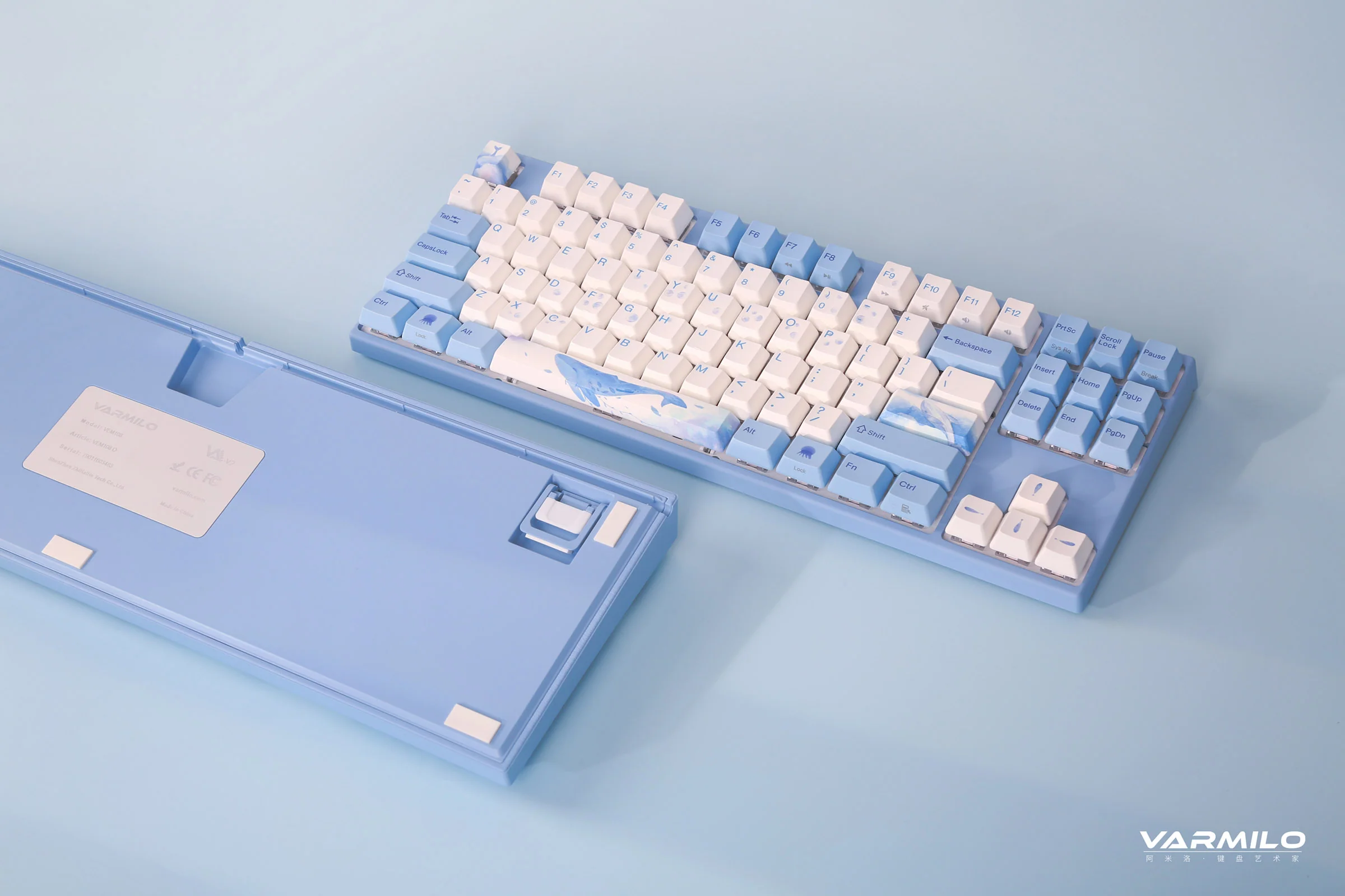 Varmilo MA Series V2 Sea Melody White LED TKL EC Mechanical Keyboard - Image 3