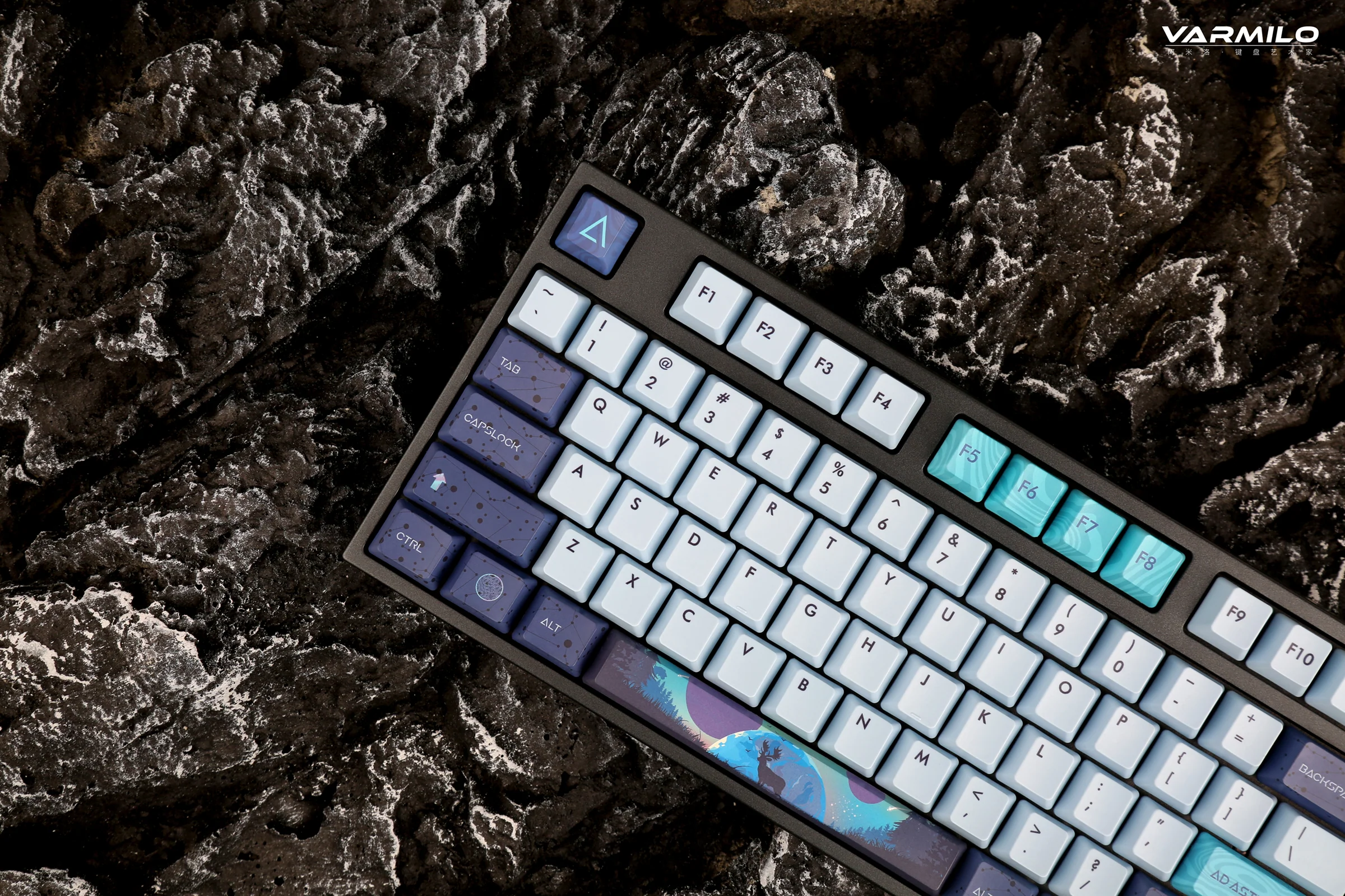 Varmilo VPE108 Aurora Hotswap Triple Mode White LED Mechanical Keyboard - Image 6
