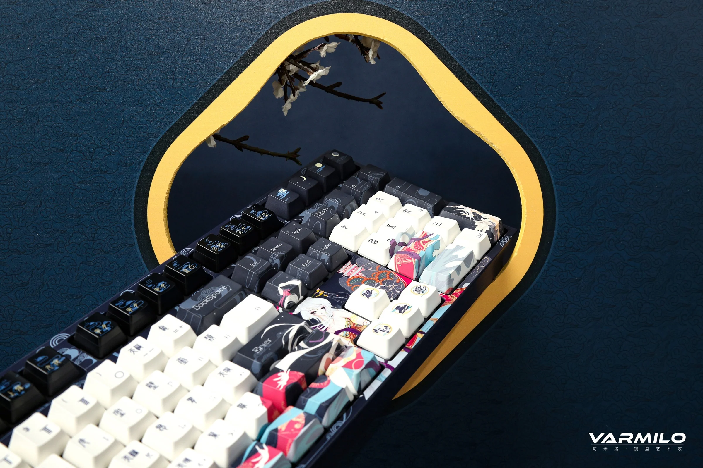 Varmilo VPE108 Chang'e Full Size Hotswap Triple Mode White LED Dye Sub Mechanical Keyboard - Image 12