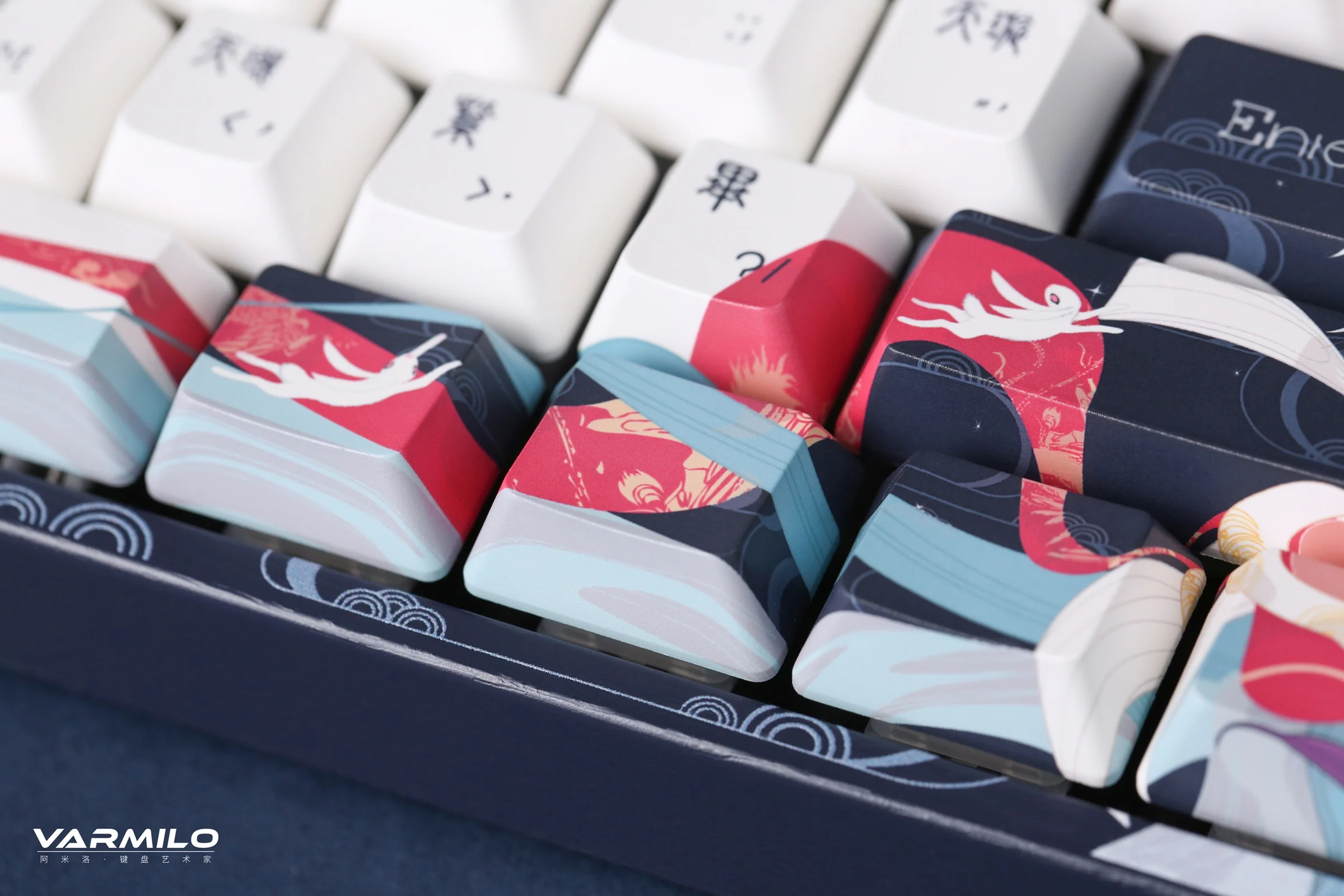 Varmilo VPE108 Chang'e Full Size Hotswap Triple Mode White LED Dye Sub Mechanical Keyboard - Image 7