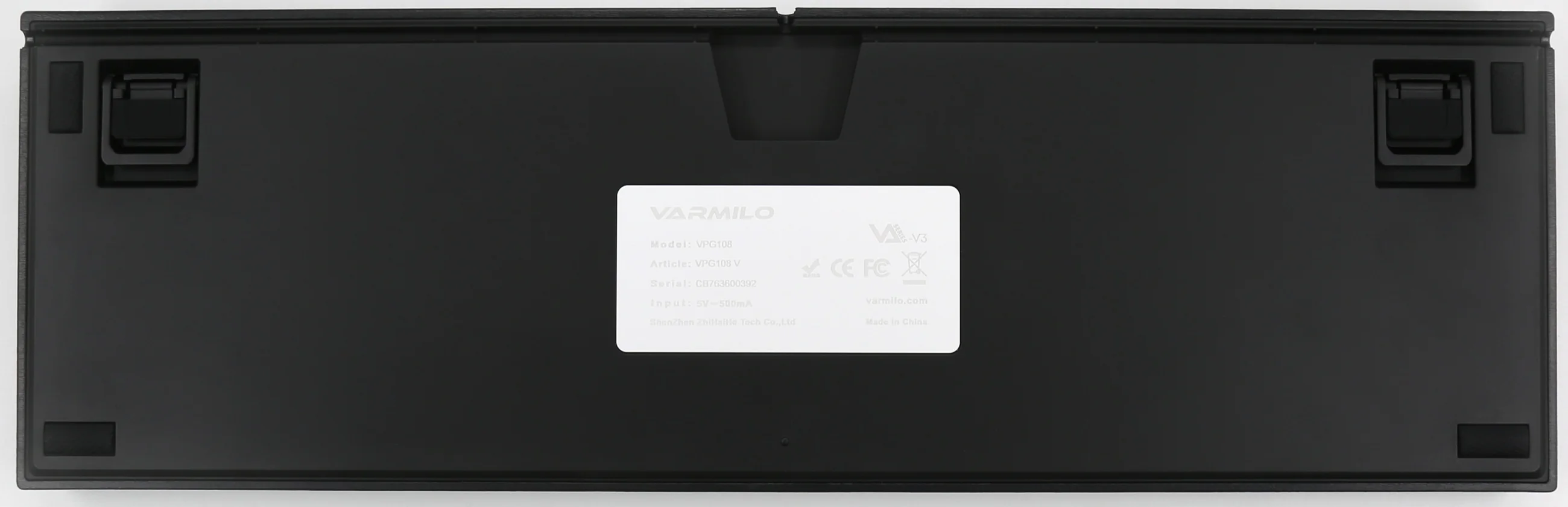 Varmilo VPE108 Charcoal Hotswap Triple Mode Bluetooth + Wireless 2.4GHz White LED PBT Mechanical Keyboard - Image 2