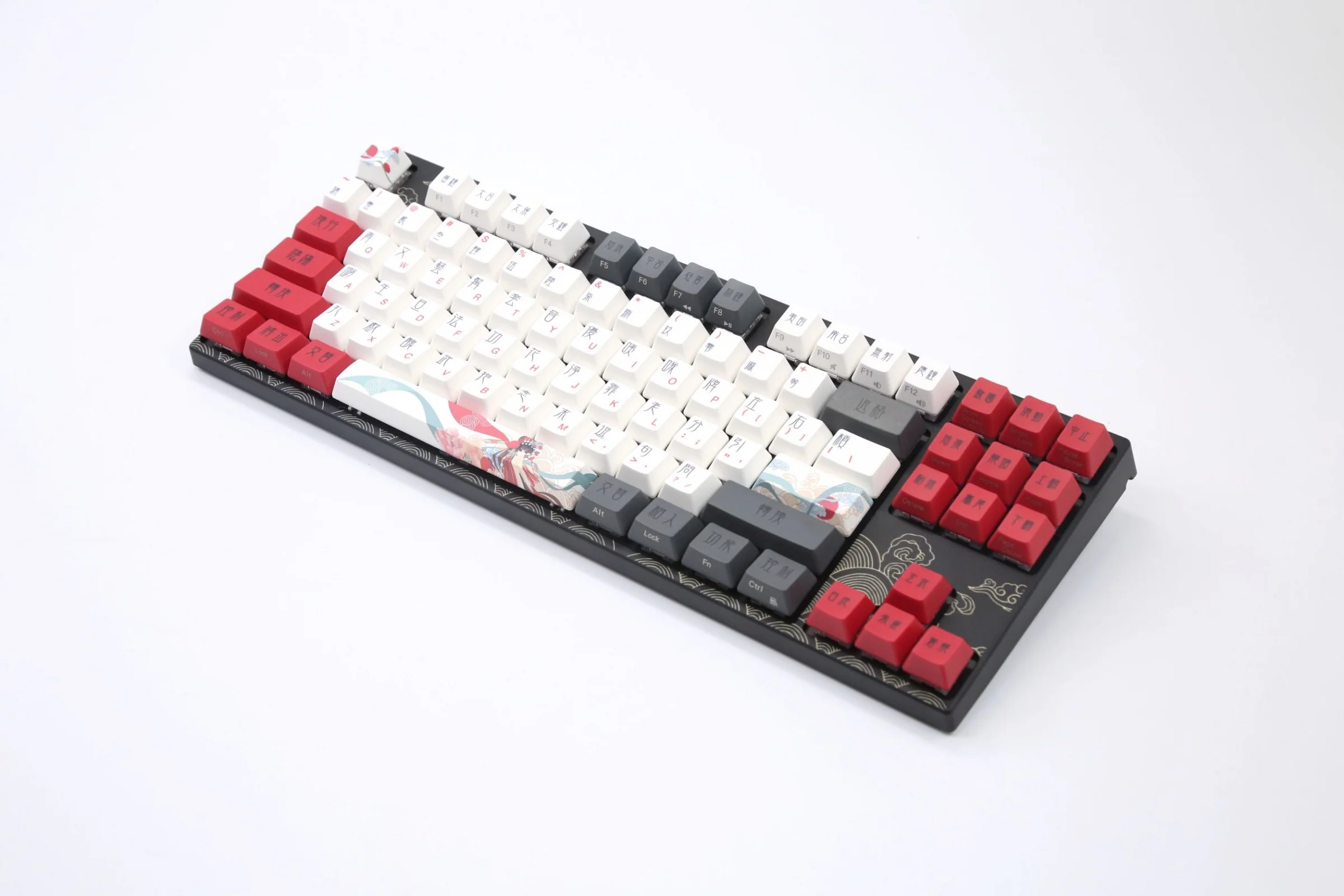 Varmilo VPE87 Beijing Opera TKL Hotswap Wireless White LED PBT Keyboard - Image 5