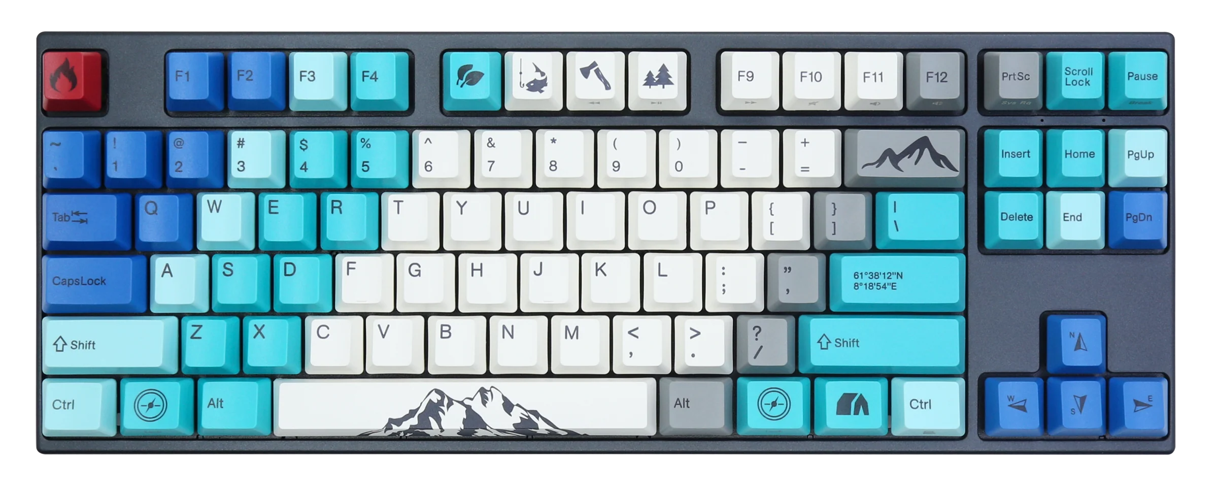 Varmilo VPE87 Summit R1 TKL Hotswap Triple Mode White LED Mechanical Keyboard