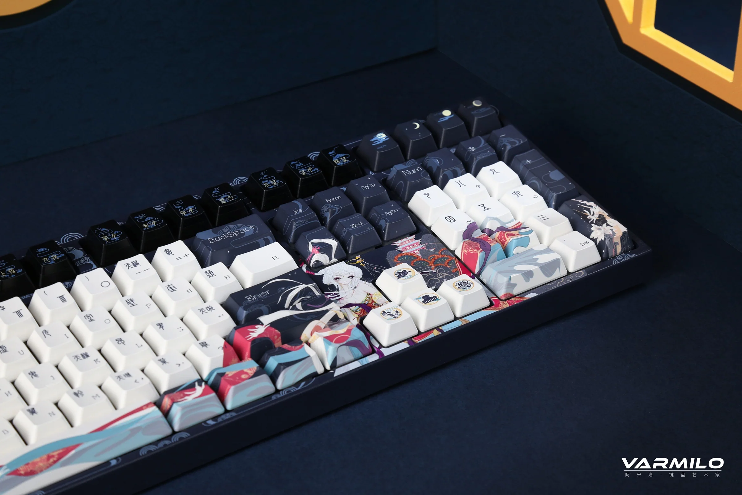Varmilo VPM108 Chang'e Full Size White LED Dye Sub PBT EC Mechanical Keyboard - Image 6