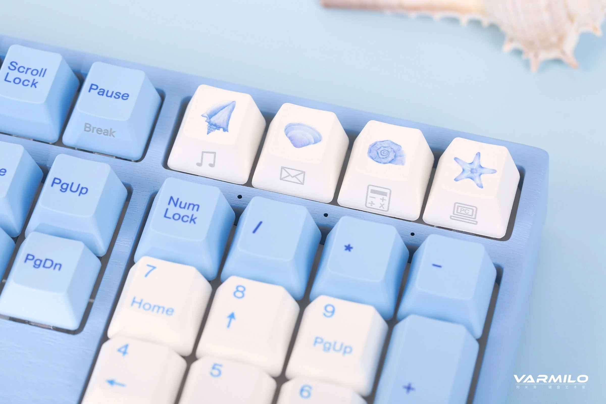 Varmilo VPM108 Sea Melody White LED EC Mechanical Keyboard - Image 4