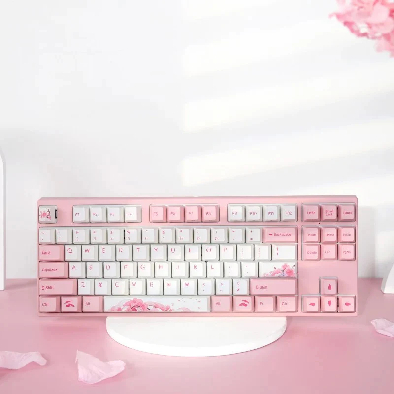 Varmilo VPM87 Sakura R2 TKL White LED EC Keyboard - Image 2