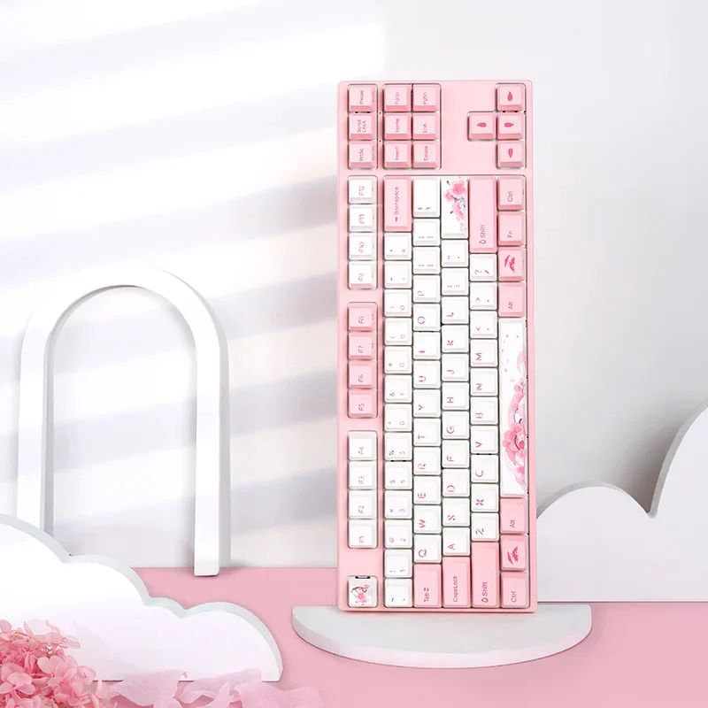 Varmilo VPM87 Sakura R2 TKL White LED EC Keyboard - Image 3