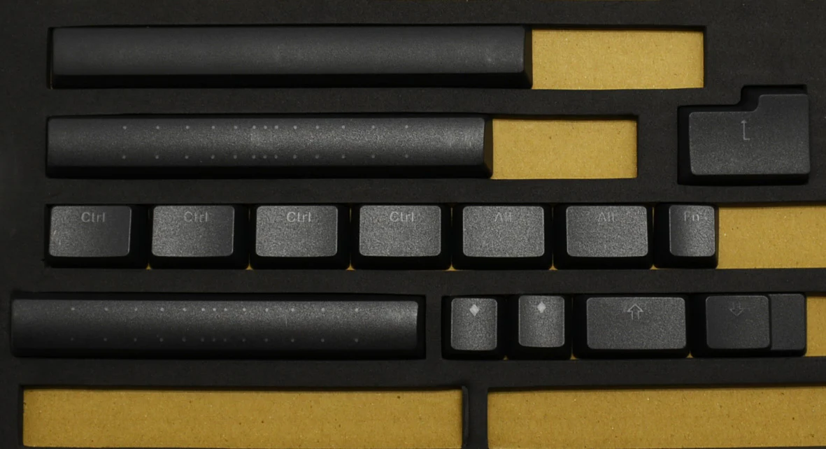 Vortex Black Backlit 126 Key OEM Profile Double Shot PBT Keycap Set - Image 9