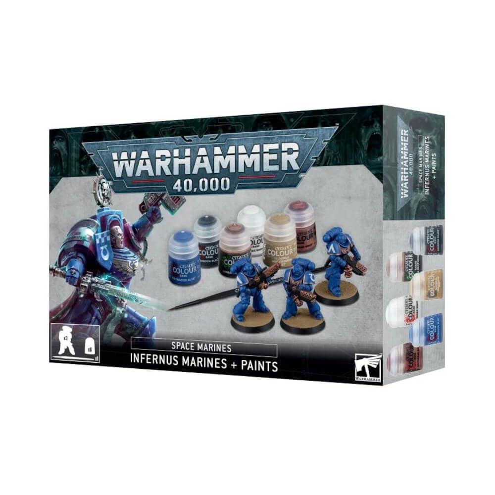 Warhammer 40000 Space Marines Infernus Marines and Paints Set - Image 4