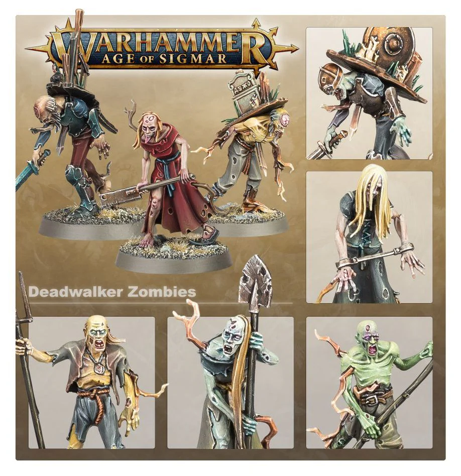 Warhammer Age of Sigmar Soulblight Gravelords Deadwalker Zombies - Image 2