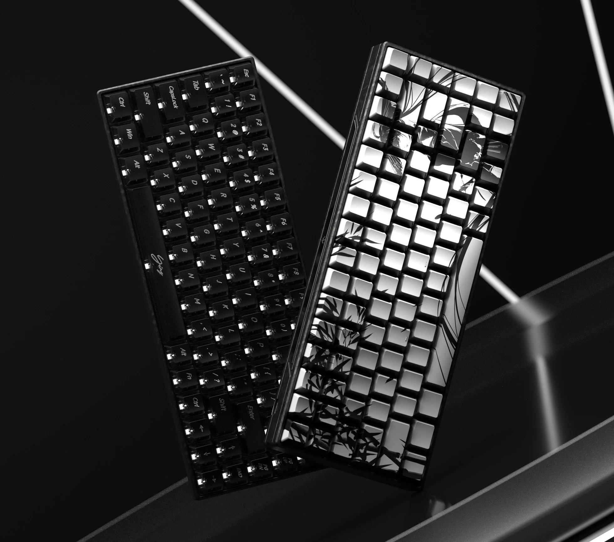 WLMOUSE Ying75 HE 8K Forged Carbon Fiber RGB Keyboard - Image 2