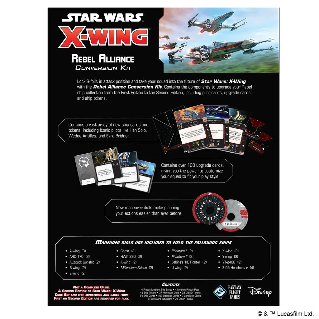 Star Wars X-Wing 2nd Ed Rebel Alliance Conversion Kit - Image 3