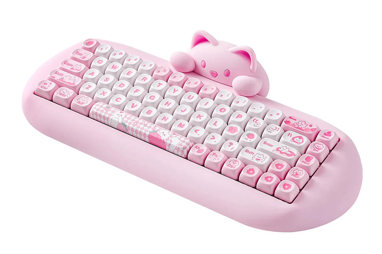 Yunzii C68 Cat Silicone 65% Hotswap Bluetooth + 2.4 GHz. RGB Mechanical Keyboard - Image 10