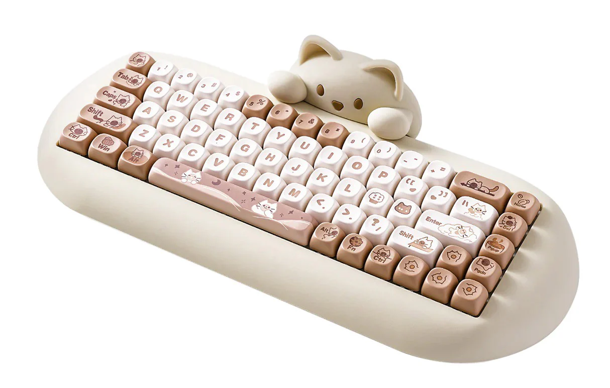 Yunzii C68 Cat Silicone 65% Hotswap Bluetooth + 2.4 GHz. RGB Mechanical Keyboard - Image 16