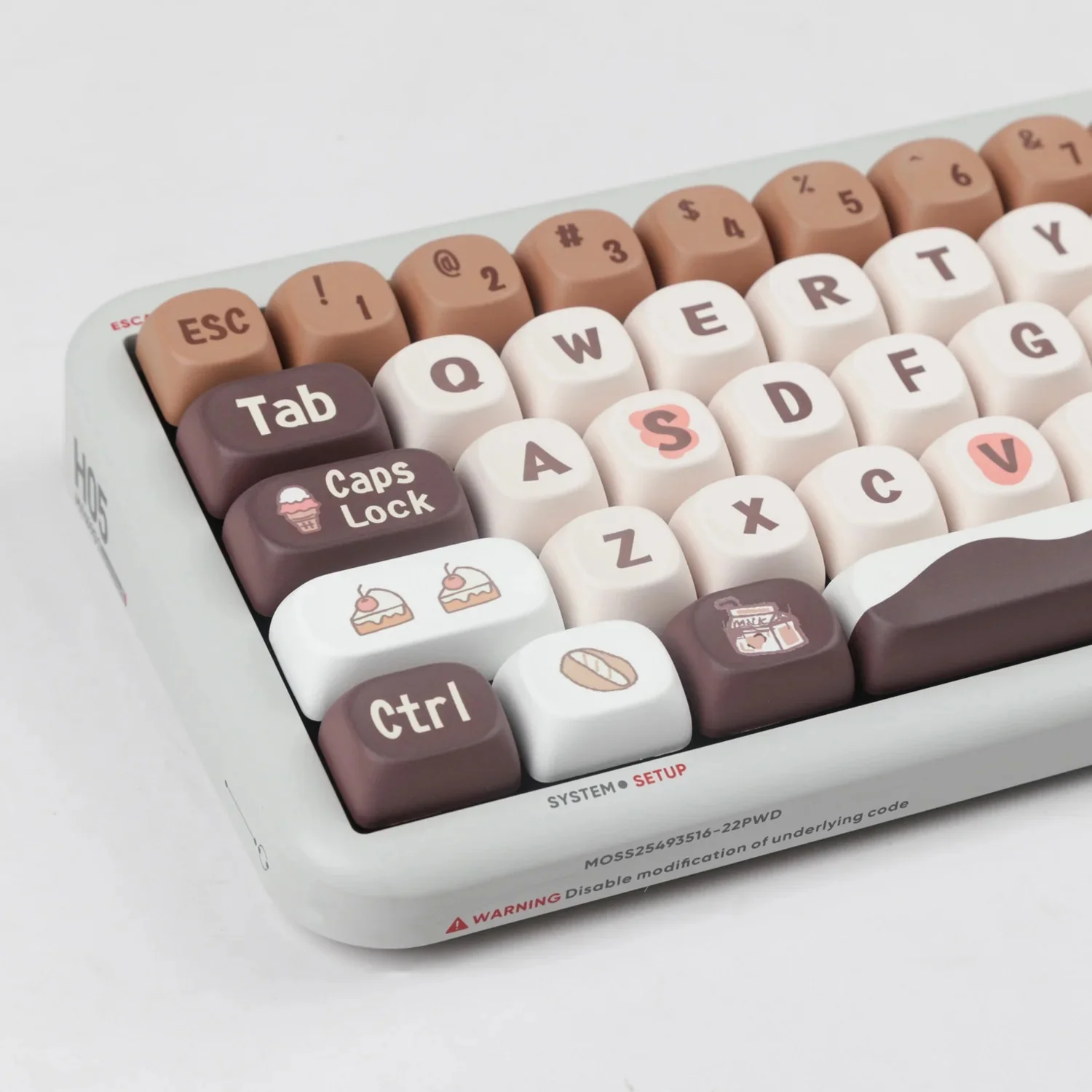 Yunzii Chocolate 137 Key MOA Profile Dye Sub PBT Keycap Set - Image 6