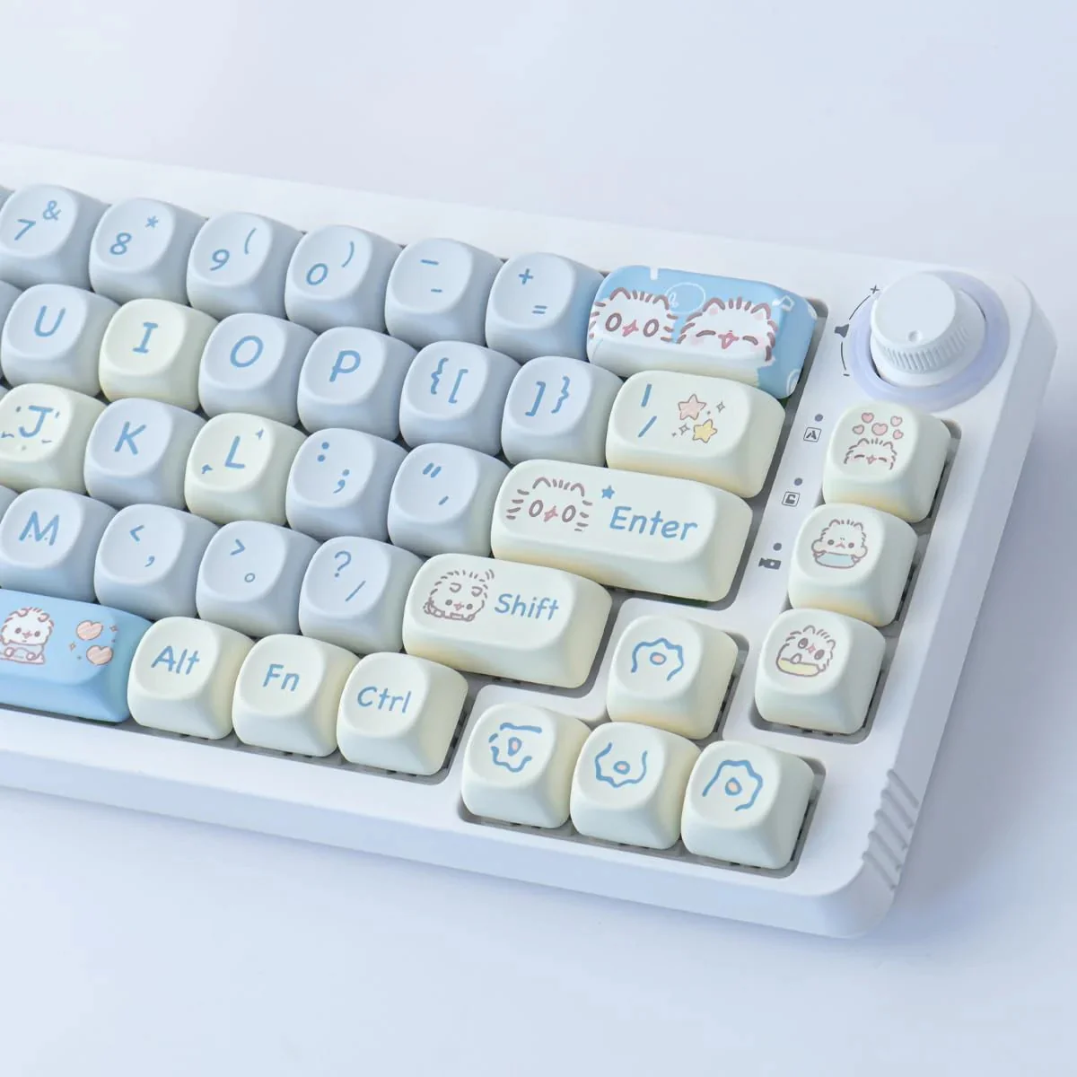 Yunzii Cutie Kitty 144 Key MOA Profile Dye Sub PBT Keycap Set - Image 12