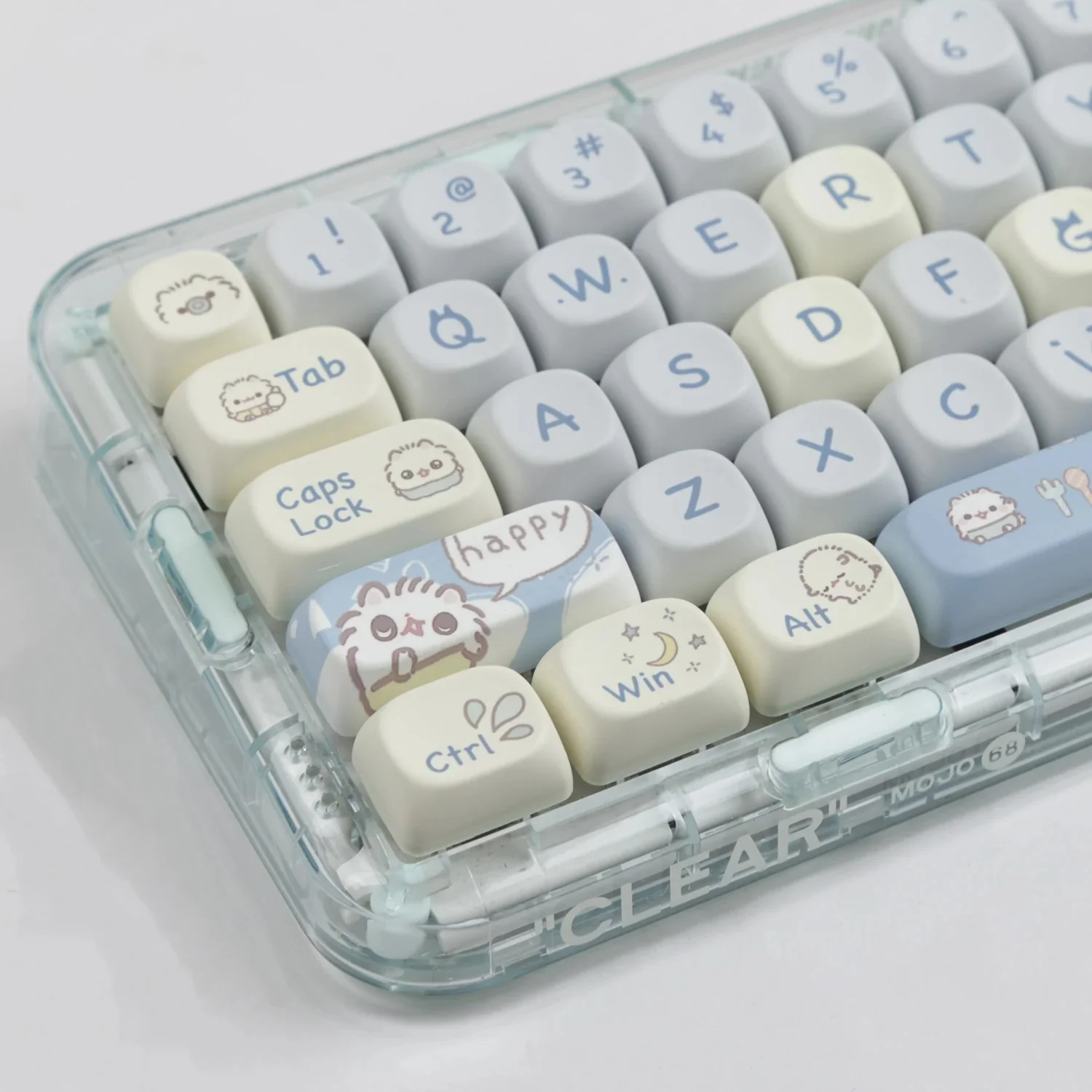 Yunzii Cutie Kitty 144 Key MOA Profile Dye Sub PBT Keycap Set - Image 6