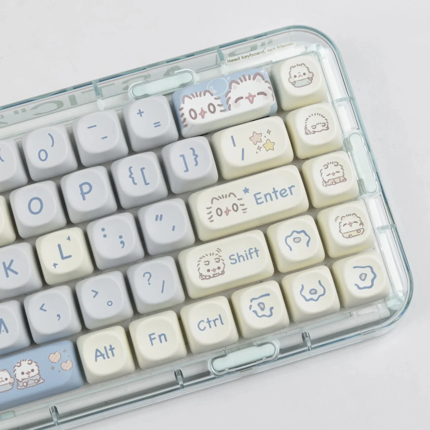 Yunzii Cutie Kitty 144 Key MOA Profile Dye Sub PBT Keycap Set - Image 8