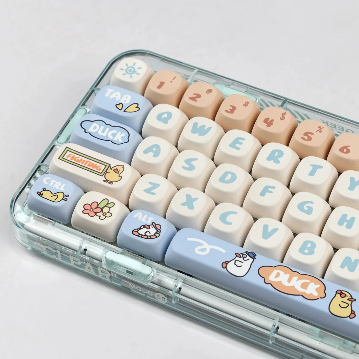 Yunzii Holiday Duck 138 Key MOA Profile Dye Sub PBT Keycap Set - Image 5